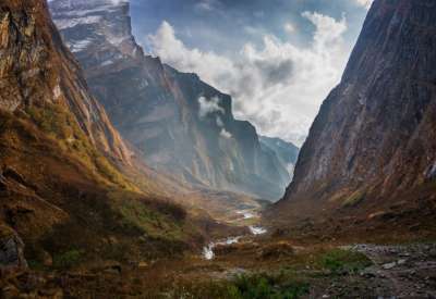 Picture of Modi Khola valley in Annapurna Base Camp trekking in Nepal