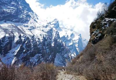 Route through the Annapurna region